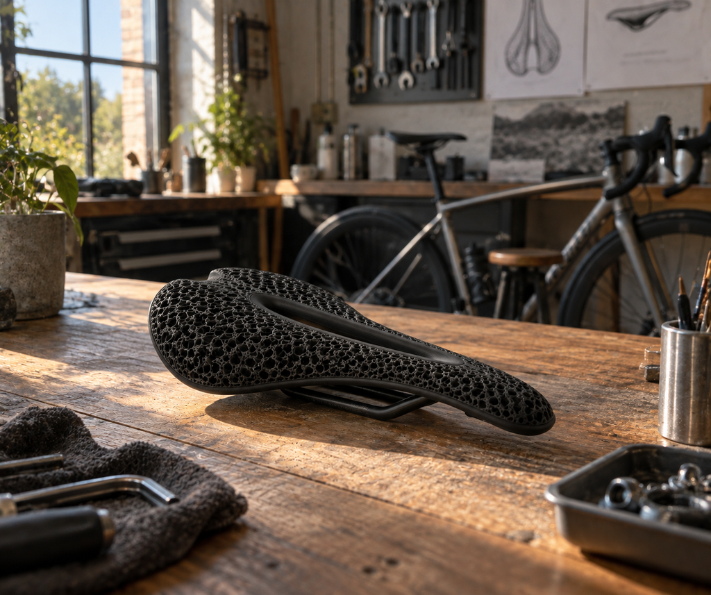 AeroFlow — Selle Vélo 3D Carbone Ultralégère 120g